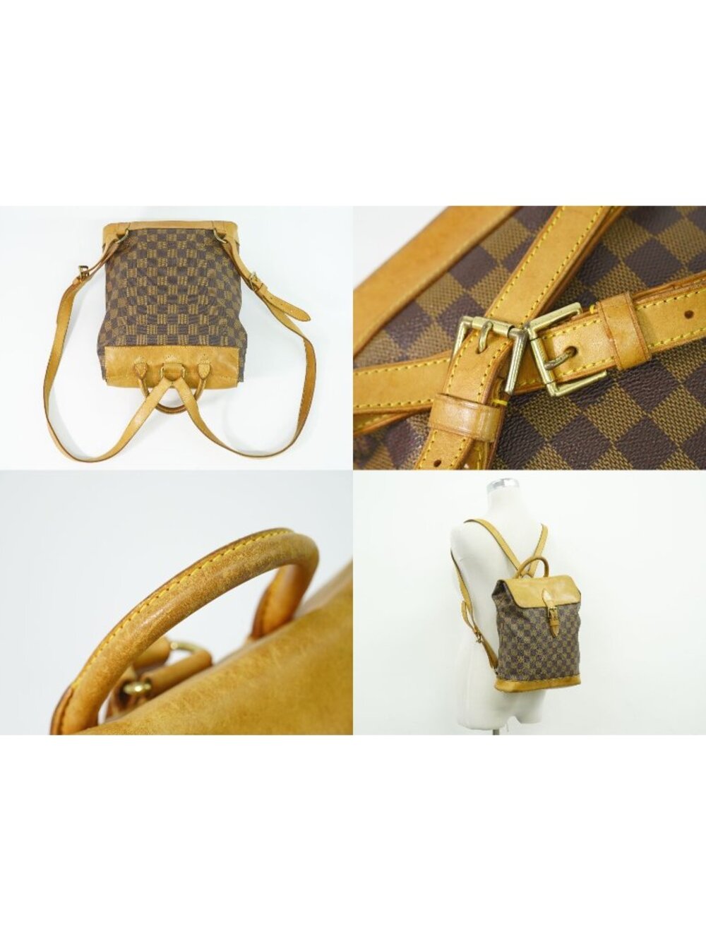 Louis Vuitton LV Harlequin Anniversary Damier Ebene Backpack Brown - Picture 6 of 9